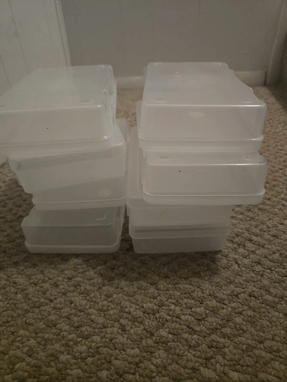 Clear Stackable Plastic Storage Boxes - Home Organization